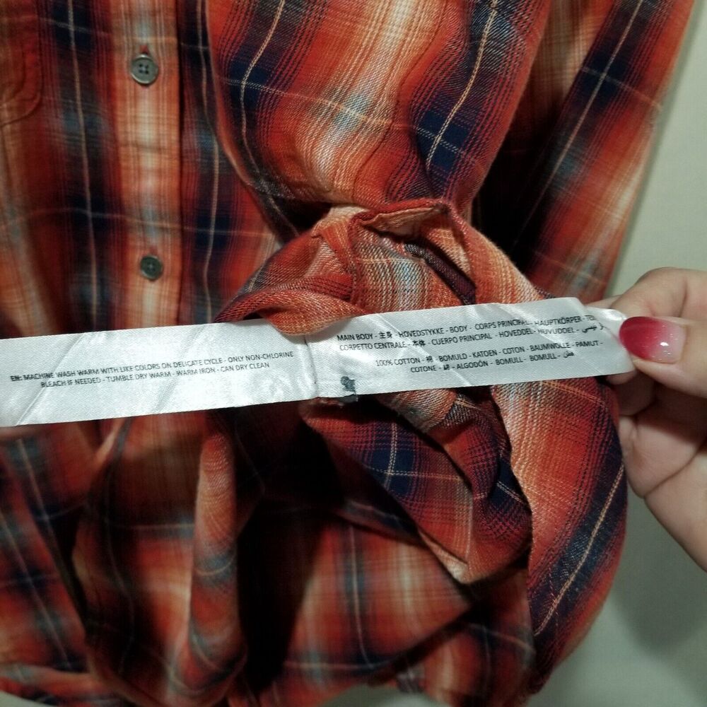 Ariat Western Shirt Womens Small Plaid Button Down Rodeo rockabilly biker - Picture 7 of 14